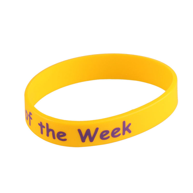 Изготовленный на заказ выдвиженческий браслет силикона радуги качества резиновый для женщин