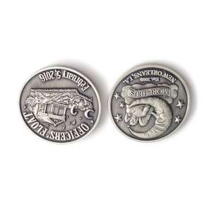 Высококачественная антикварная латунная серебряная старая монета вызова на заказ