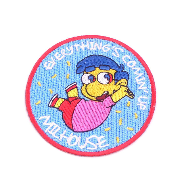 Оптовая OEM Custom ткань вышивка патч для девчачьей футболки