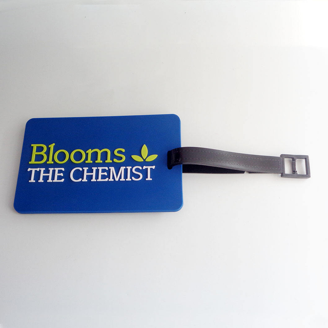 Изготовленная на заказ оптовая бирка для багажа Мягкая бирка для багажа из ПВХ