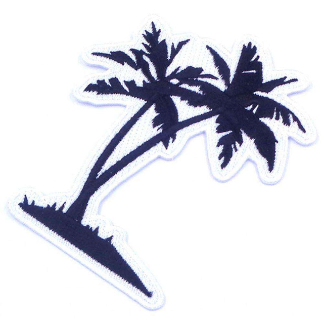 Персонализированная таможней вышивка кокосовой пальмы моды популярная шьет на заплатах