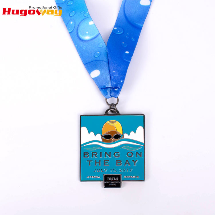 Медаль спорт финишера металла победителя победителя дизайна 3Д ОЭМ высокого качества изготовленная на заказ идущая с лентой
