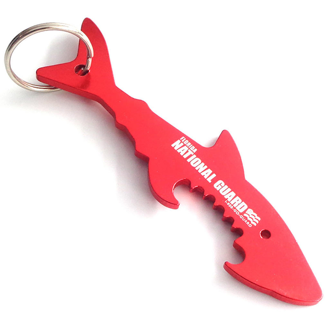 Открывалка для бутылок из нержавеющей стали Keychain в форме животного логотипа свободного дизайна