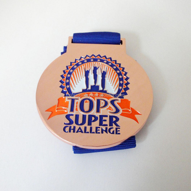Оптовая торговля индивидуальный дизайн литья под давлением золотых медалей с лентой