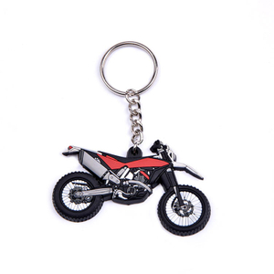 Мотоцикл в форме 2d дешевые Custom мягкий Pvc Keychain