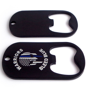 Выгравированная бирка имени ключа собаки металла логотипа изготовленная на заказ бирка с консервооткрывателем бутылки
