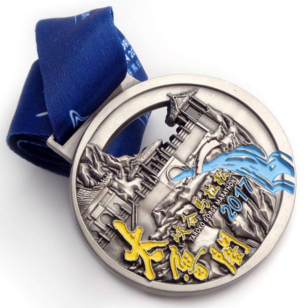 Металлические спортивные медали Медаль марафона Спортивный сувенирный подарок Обувь на заказ в форме бегущей медали