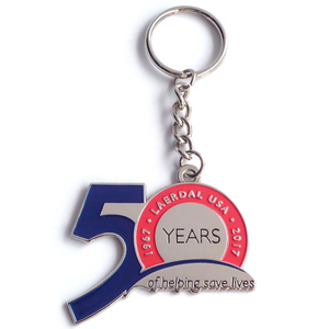 Фабрика оптовых рекламных подарков Keychain 50th Anniversary of Sovenirs