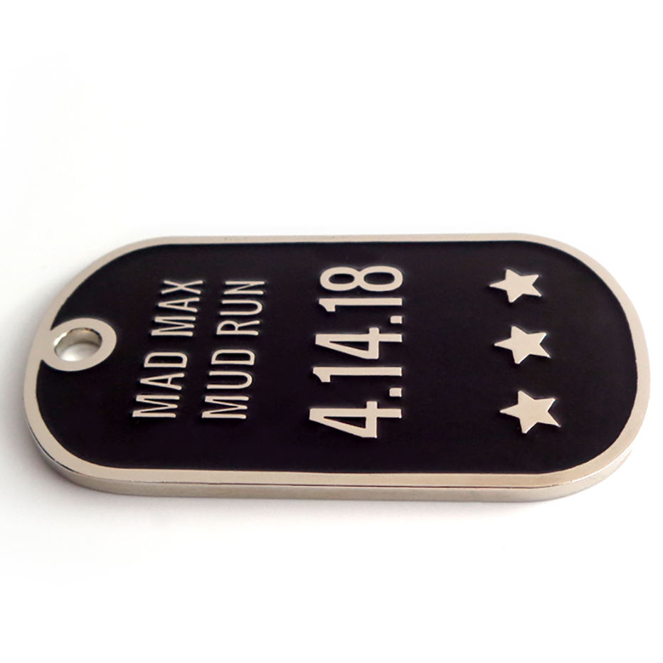 2023 Высококачественные индивидуальные продукты Black Metal 3d Dog Tag