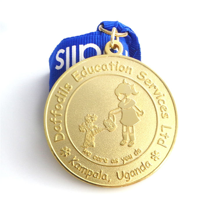 Выдвиженческий металл подгонянный медаль дизайна золотого плакировкой медалей дизайна логотипа литья под давлением плакировкой бронза подгоняла медаль дизайна