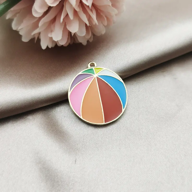 Оптовая торговля Custom Logo Ball Keychains Металлическая цепочка для ключей Волейбольная цепочка для ключей