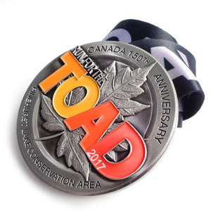 Высококачественная изготовленная на заказ дешевая металлическая награда Античная серебряная медаль за марафонскую спортивную медаль