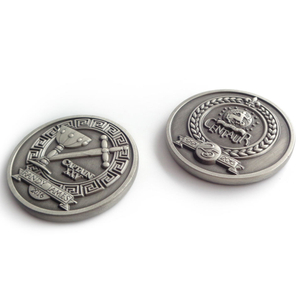 Без минимальной изготовленной на заказ латунной медной древнегреческой серебряной монеты ангела