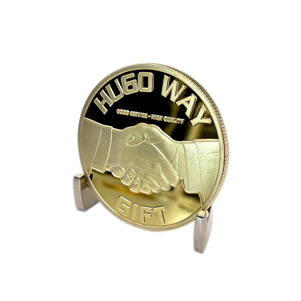 Без минимального бесплатного дизайна 3D Цинковый сплав Золотая серебряная латунная металлическая монета Изготовленное на заказ зеркало Немецкие монеты