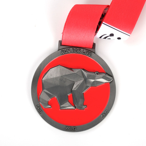 Изготовленная на заказ медаль трофея награды спорта алюминиевого сплава эмали сообщества Сингапура металла