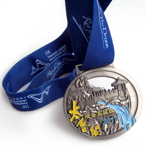 Металлические спортивные медали Медаль марафона Спортивный сувенирный подарок Обувь на заказ в форме бегущей медали