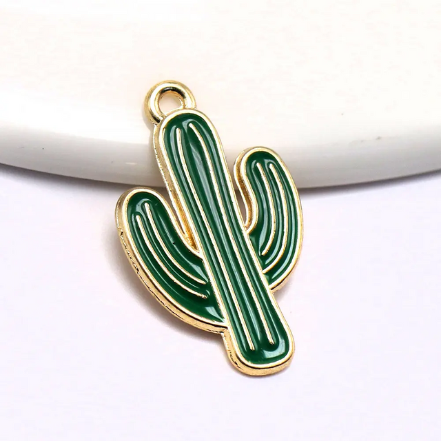 Оптовая торговля Custom Logo Metal Plant Key Chain Cactus Keychains