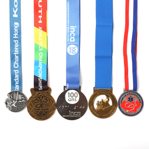 OEM Производство Custom Football Gold 3D Logo Medal 5K Race Running Metal Custom Soccer Sports Award Индивидуальные медали с лентой