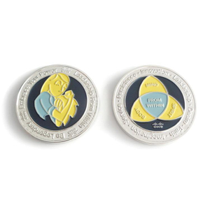 Дешевая новая изготовленная на заказ круглая металлическая серебряная монета с тиснением, напоминающая 11 сентября 2001 г., сувенирная монета