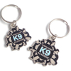 2023 Custom K9 Key Chain Ring Мягкая эмалированная литая металлическая цепочка для ключей