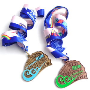 Медаль медалей спорт марафона волейбола рождества металла идущая изготовленная на заказ с лентой