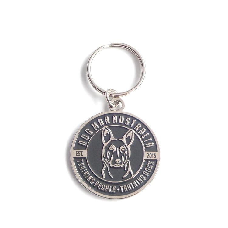 Бесплатный дизайн Custom Dog Tag Metal Round Sublimation Dog Tag Dog Name Tag Keychain