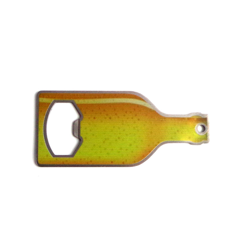 Логотип консервооткрывателя бутылки нержавеющей стали формы бутылки пива дизайна ОЭМ изготовленный на заказ одиночный бортовой изготовленный на заказ
