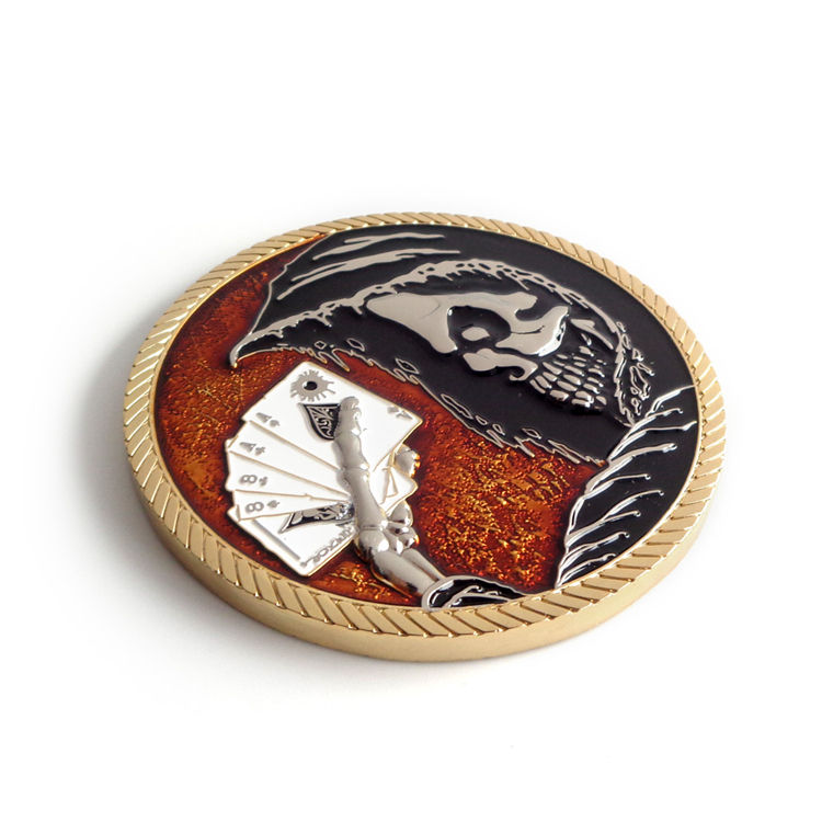 Высокое качество золотой орел декоративный латунный материал монеты космические силы логотип серебряная монета вызова