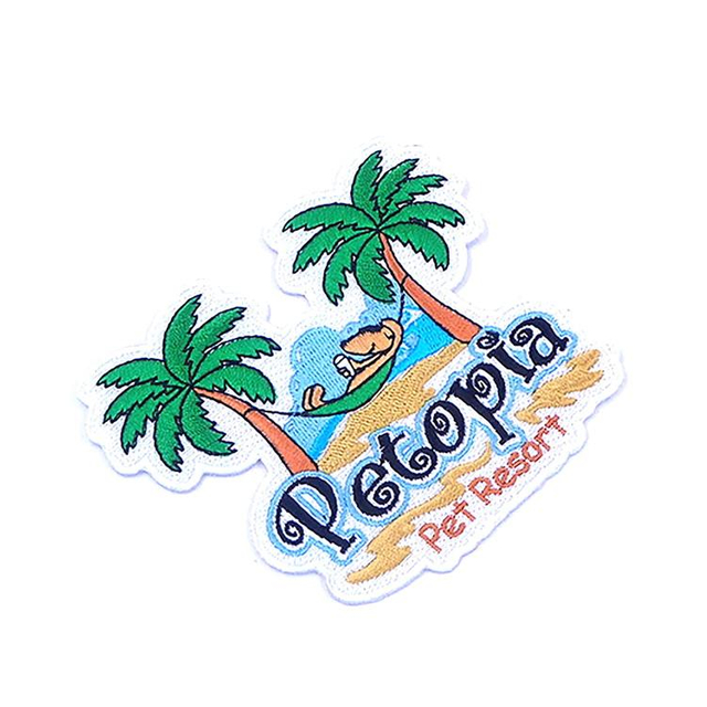 Дешевая цена Custom Embroidery Patch Patch Heat Press Patch для швейных равномерных патчей с пакетом мешков разного размера