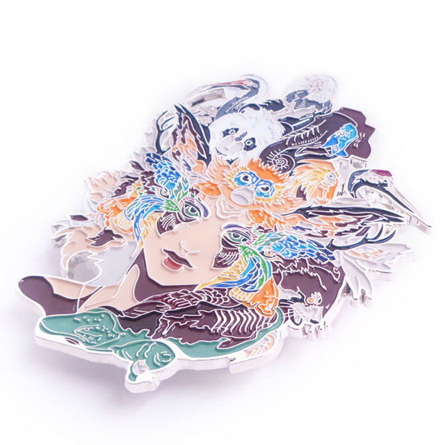 Пользовательский аниме большой жесткий эмалевый значок на булавке