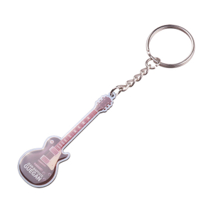 2023 Фабрика Прямая поставка Custom Guitar Key Rings Длинная металлическая цепочка для ключей