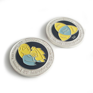 Оптовые изготовленные на заказ эмалированные жетоны с монетами в подарок для мужчин и женщин