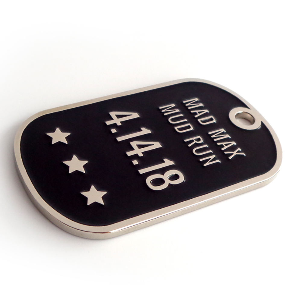 2023 Высококачественные индивидуальные продукты Black Metal 3d Dog Tag