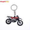 Мотоцикл в форме 2d дешевые Custom мягкий Pvc Keychain