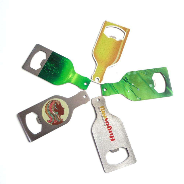 Логотип консервооткрывателя бутылки нержавеющей стали формы бутылки пива дизайна ОЭМ изготовленный на заказ одиночный бортовой изготовленный на заказ