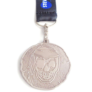 Изготовленная на заказ награда медалей пробела памяти 3Д с драпировкой ленты