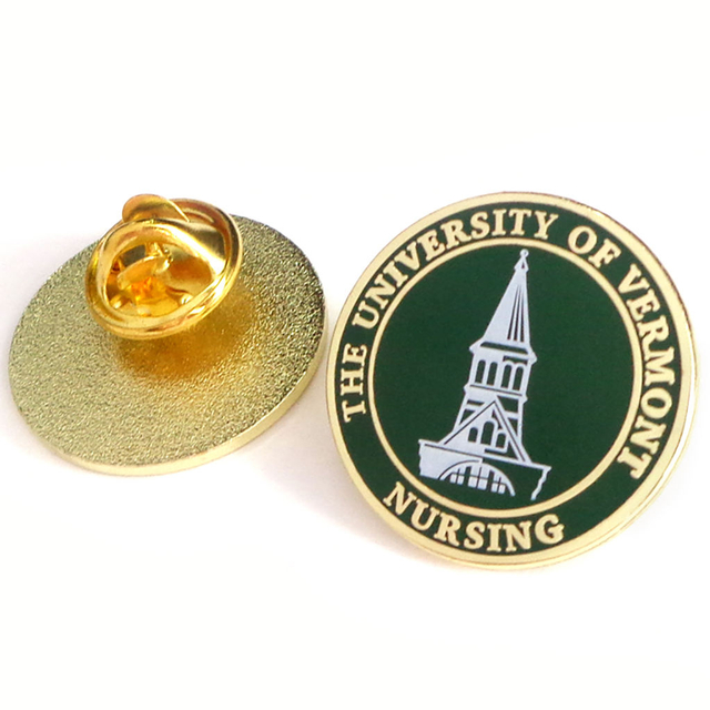 Оптовая продажа школьных памятных металлических значков с логотипом