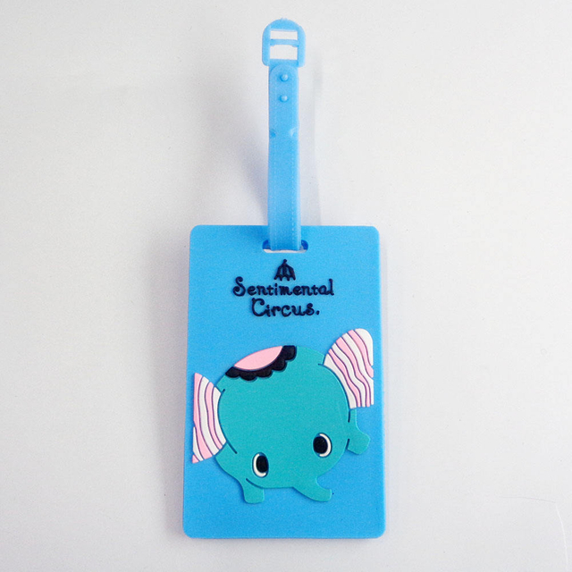 2023 новый дизайн нестандартной формы мультфильм багажная бирка мягкая ПВХ резиновая багажная бирка