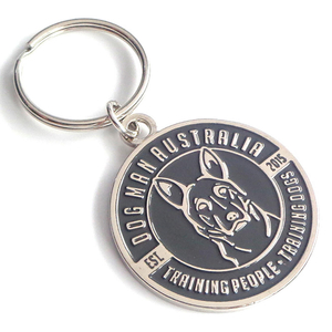 Бесплатный дизайн Custom Dog Tag Metal Round Sublimation Dog Tag Dog Name Tag Keychain