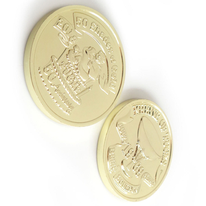 Индивидуальный логотип Металлическая золотая памятная монета Сувенирная монета