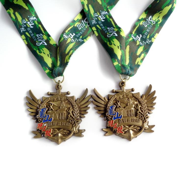 Производство OEM Изготовление на заказ спортивных медалей, золотых серебряных бронзовых медалей 1-го места